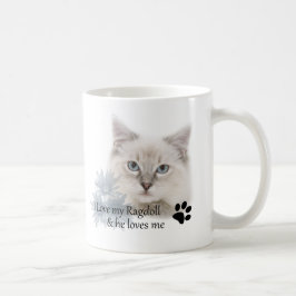 Caneca De Café Eu amo meu ragdoll