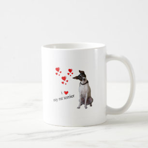 Caneca De Café Eu amo meu rato Terrier
