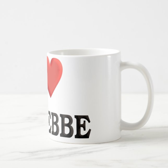 Caneca De Café Eu amo meu Rebbe (Direita)