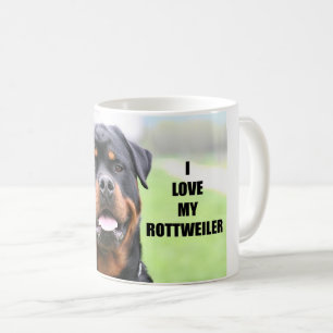Caneca De Café Eu amo meu Rottweiler
