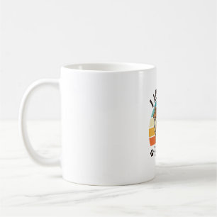 Caneca De Café Eu Amo Meu Rufus Design de Cachorro Vintage_1
