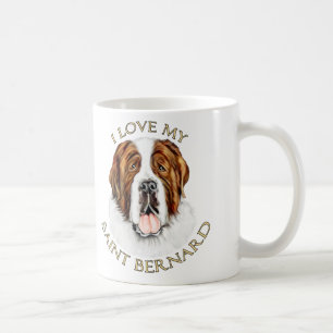 Caneca De Café Eu amo meu Santo Bernard
