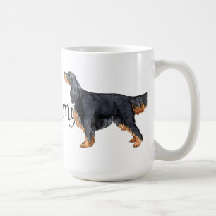Caneca De Café Eu amo meu setter de Gordon