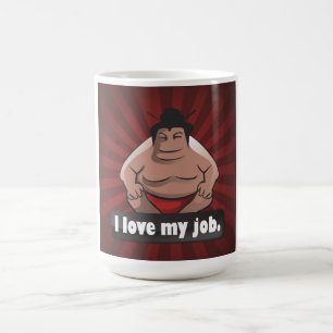 Caneca De Café Eu amo meu sumo do trabalho