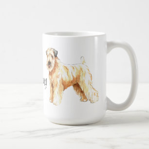 Caneca De Café Eu amo meu Terrier Wheaten revestido macio