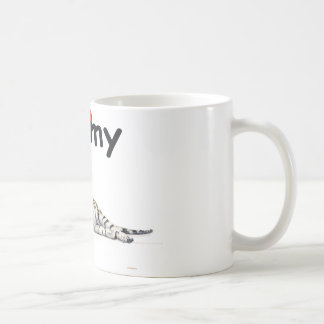 Caneca De Café Eu amo meu tigre (para a luz)