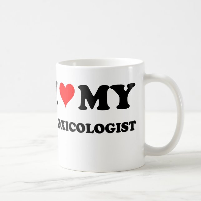 Caneca De Café Eu amo meu toxicólogo (Direita)