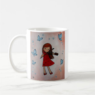 Caneca De Café Eu amo meu violino