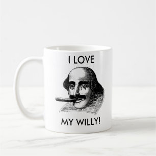CANECA DE CAFÉ EU AMO MEU WILLY!