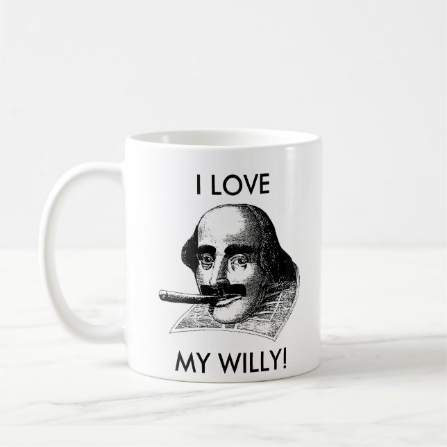CANECA DE CAFÉ EU AMO MEU WILLY! (Esquerda)