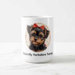 Caneca De Café Eu Amo Meu Yorkshire Terrier