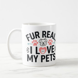 Caneca De Café eu amo meus animais de estimação