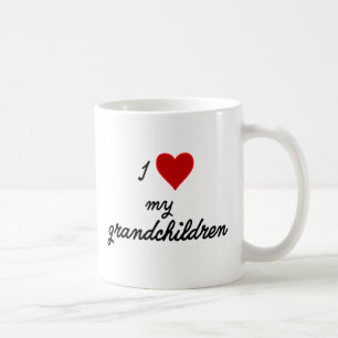 Caneca De Café Eu Amo Meus Avós