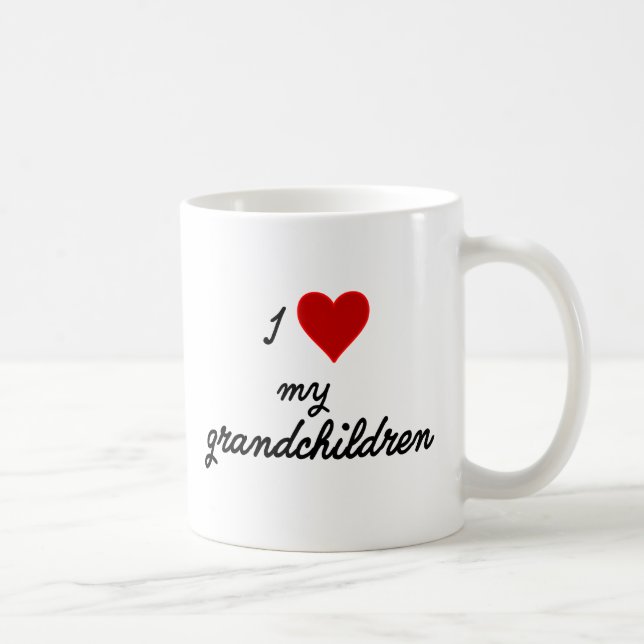 Caneca De Café Eu Amo Meus Avós (Direita)