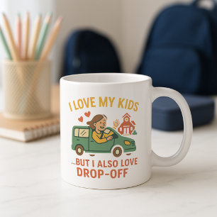 Caneca De Café Eu Amo Meus Filhos, Mas Também Adoro O Pai Em Qued