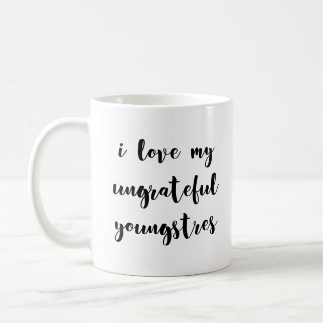 Caneca De Café Eu Amo Meus Ingratos Jovens, Mãe Aniversário (Esquerda)
