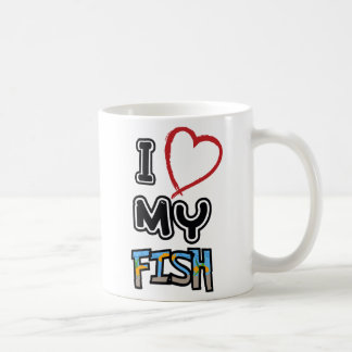 Caneca De Café Eu amo meus peixes