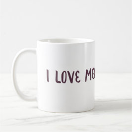 Caneca De Café Eu amo Mew!