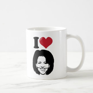 Caneca De Café Eu amo Michelle Obama