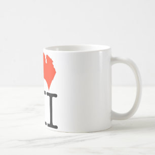 Caneca De Café Eu amo Michigan!