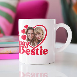 Caneca De Café Eu Amo Minha Bestida Foto Personalizada
