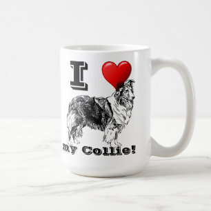 Caneca De Café Eu amo minha Collie Mug