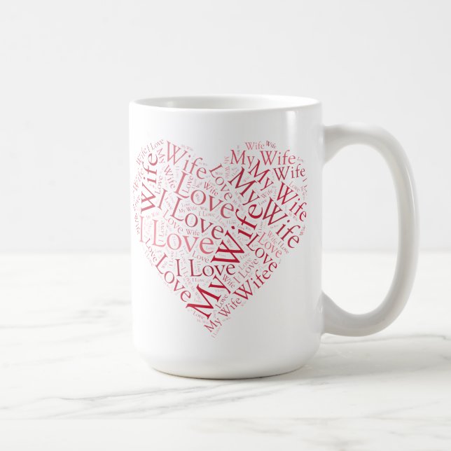 Caneca De Café Eu Amo Minha Esposa (Direita)