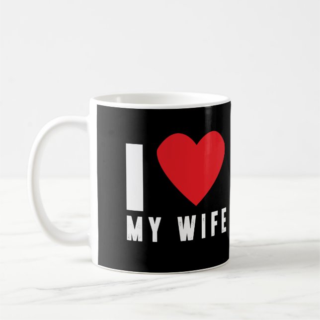Caneca De Café Eu amo minha esposa (Esquerda)