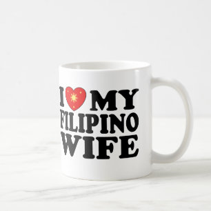 Caneca De Café Eu Amo Minha Esposa Filipina