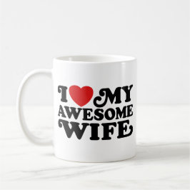 Caneca De Café Eu Amo Minha Esposa Incrível