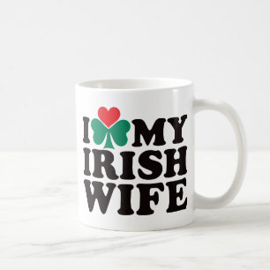 Caneca De Café Eu amo minha esposa irlandesa
