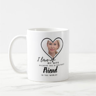 Caneca De Café Eu Amo Minha Esposa Presente FOTO - Amiga Personal