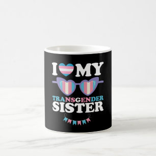 Caneca De Café Eu Amo Minha Família Transgênero Irmã Trans LGBTQ