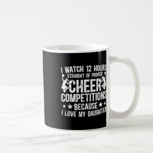 Caneca De Café Eu amo minha filha, pai de uma líder de torcida