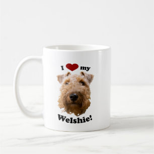 Caneca De Café Eu Amo Minha Foto De Welshie Welsh Terrier