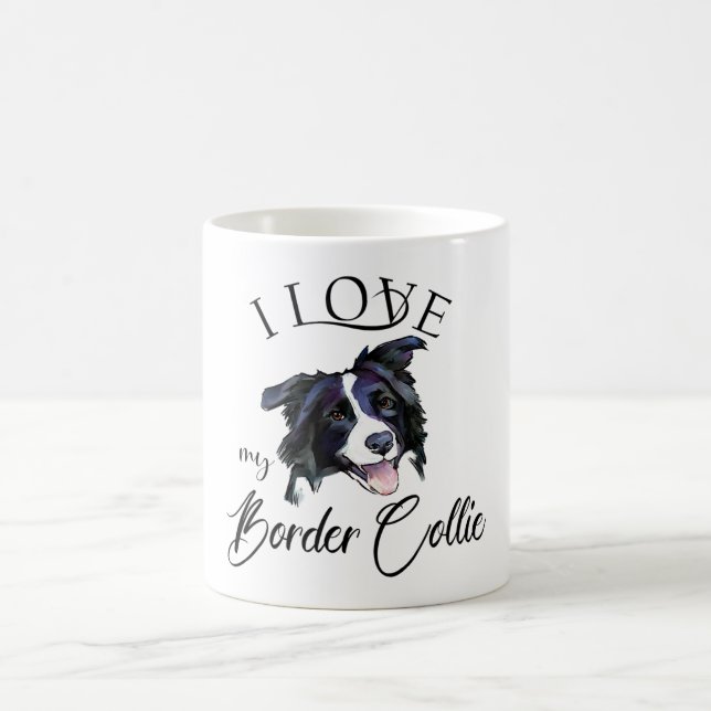 Caneca De Café Eu Amo Minha Fronteira Collie (Centro)