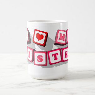 CANECA DE CAFÉ EU AMO MINHA IRMÃ