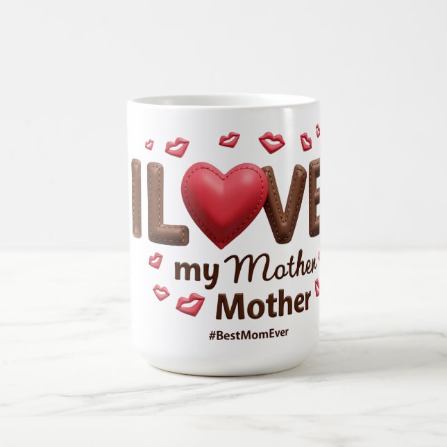 Caneca De Café Eu Amo Minha Mãe (Centro)