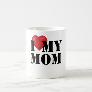 Caneca De Café Eu Amo Minha Mãe
