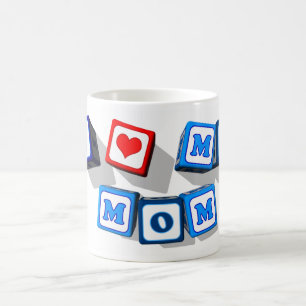 CANECA DE CAFÉ EU AMO MINHA MAMÃ