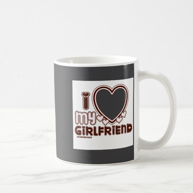 Caneca De Café Eu Amo Minha Namorada  (Direita)