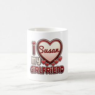 Caneca De Café Eu Amo Minha Namorada Personalizado