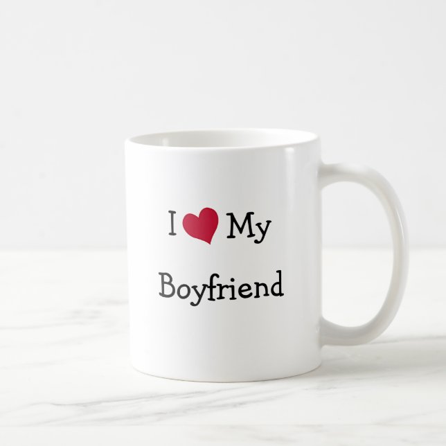 Caneca De Café Eu Amo Minha Namorado Mug (Direita)