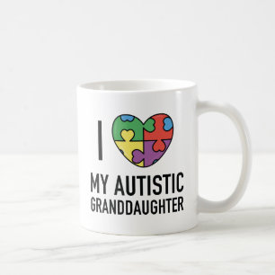 Caneca De Café Eu Amo Minha Netinha Autista