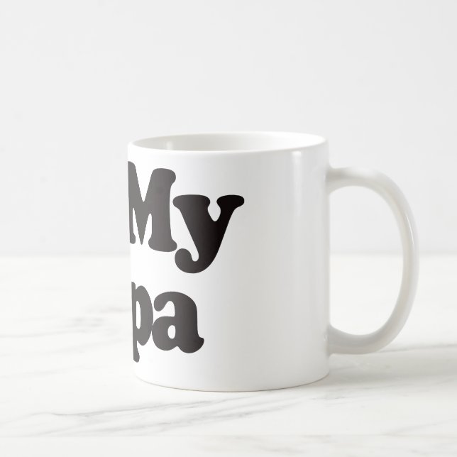 Caneca De Café Eu amo minha papá (Direita)