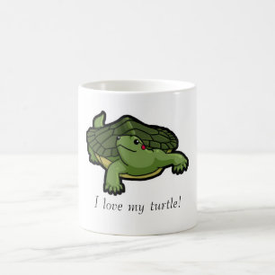 Caneca De Café Eu amo minha tartaruga