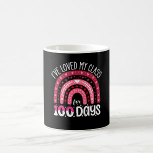 Caneca De Café Eu Amo Minha Turma Há 100 Dias de Escola