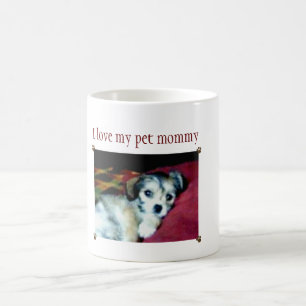 Caneca De Café Eu amo minhas mamães do animal de estimação