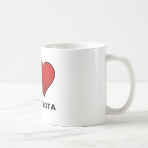 CANECA DE CAFÉ EU AMO MINNESOTA