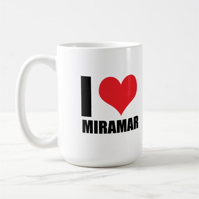 Caneca De Café Eu amo Miramar (Esquerda)